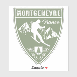 Adesivo Ski Montgenevre França