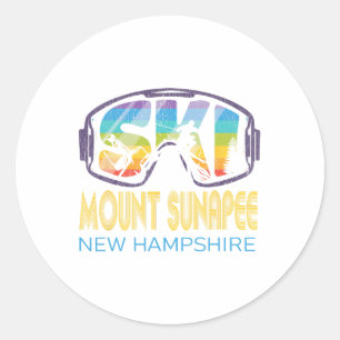 Adesivo Ski Mount Sunapee New Hampshire Skiing Vacing
