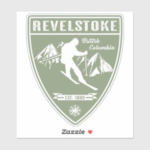 Adesivo Ski Revelstoke British Columbia