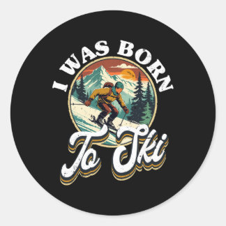 Adesivo Ski Skiing Winter Sport 