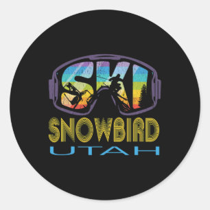 Adesivo Ski Snowbird Utah Férias de Esqui