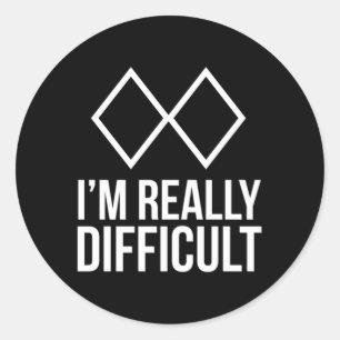 Adesivo Ski Snowboard Eu Sou Muito Difícil