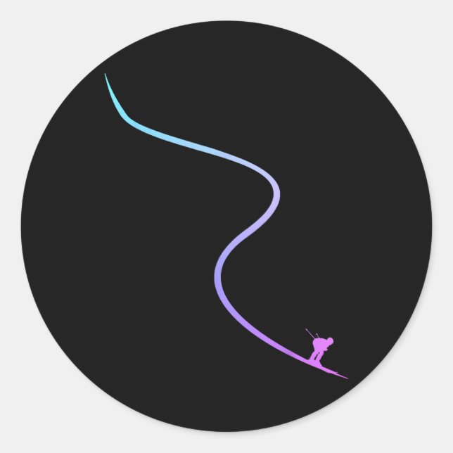 Adesivo Ski Winter Sports Skiing Skier  (Frente)