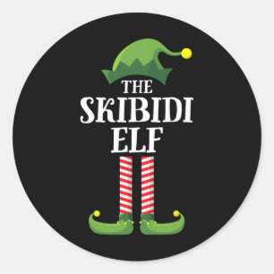 Adesivo Skibidi Elf Camisa Correspondente Grupo Familiar E