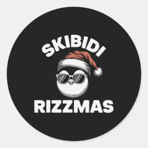 Adesivo Skibidi Rizzmas Engraçado Geração Alpha Gíria Nata