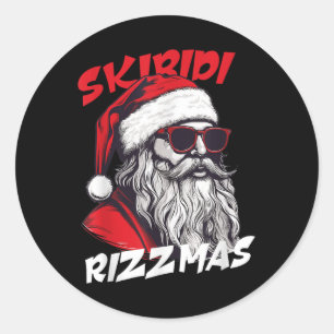 Adesivo Skibidi Rizzmas Natal Rizz Santa Claus Charismo