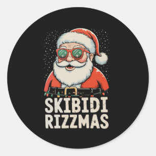 Adesivo Skibidi Rizzmas Papai Noel Rizz Natal Xmas Feriado