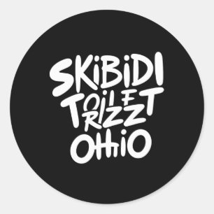 Adesivo Skibidi Toilet Rizz Ohio Memória Engraçada Retro V