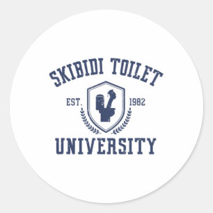 Adesivo Skibidi Toilet University Funny Skibidi Meme