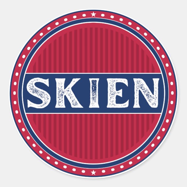 Adesivo Skien City Pride Emblem – Norwegian Identity (Frente)