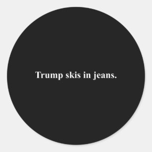 Adesivo Skis em Jeans.&#; Engraçado Tumor de Humor de Esqu