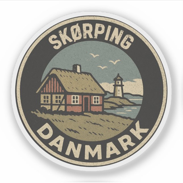 Adesivo Skørping, Dinamarca Danmark (Frente)