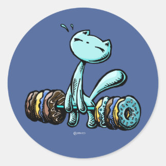 Adesivo Skribbles: Fraqueza das donuts (azul)