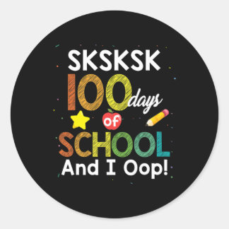 Adesivo Sksksk 100 Dias De Escola E Eu Oculto Ruas De Prof