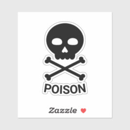 Adesivo Skull and Bones With Text