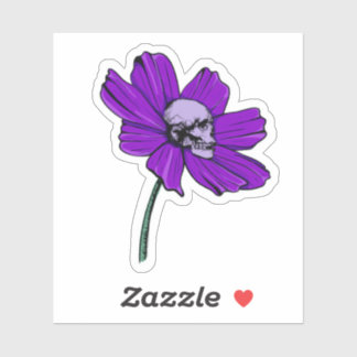 Adesivo Skull Flower 