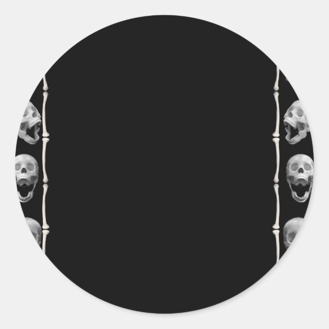 Adesivo Skull Frame Halloween (Frente)