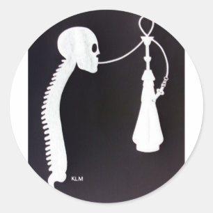 Adesivo Skull&Spine com Hookah