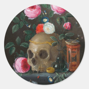 Adesivo Skull Vanitas Ainda Life Jan van Kessel