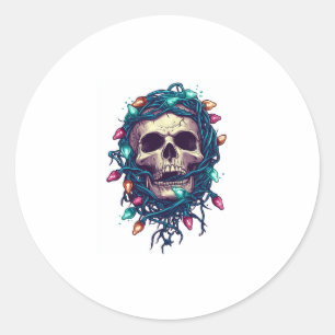 Adesivo Skullmas Tangidos � Esqueleto De Xmas Engraçado