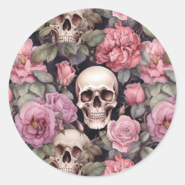 Adesivo Skulls and roses
