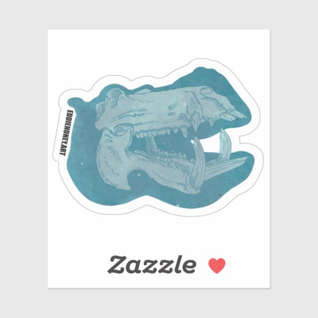 Adesivo Skulls - Hippo (Folha)