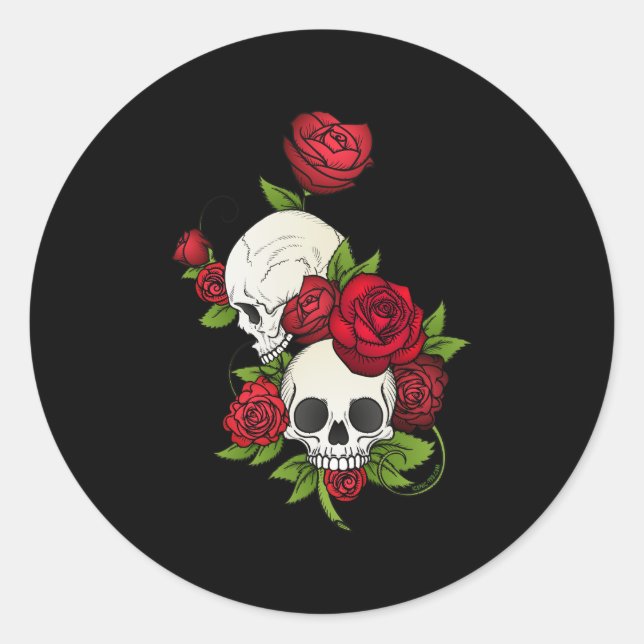 Adesivo Skulls Rosa Día de Muertos (Frente)