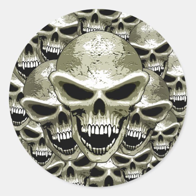 Adesivo Skulls Sticker (Frente)