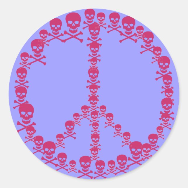 Adesivo Skully Peace Sign (Frente)