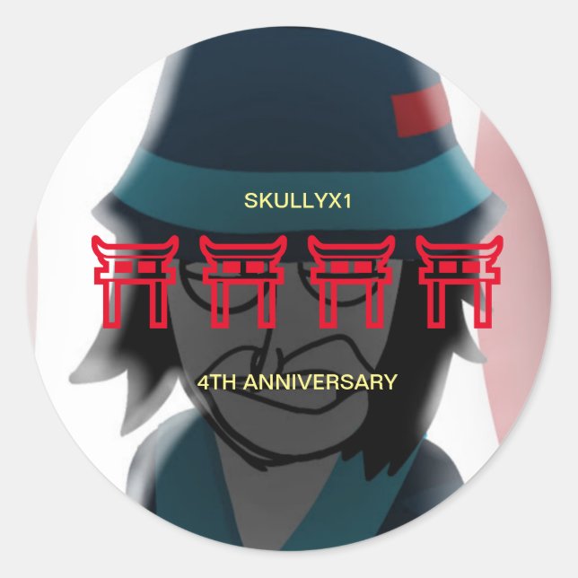 Adesivo Skullyx1 4th Ann (Frente)