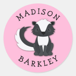 Adesivo Skunk Kid Crote Woodland Envelope Seal Sticker