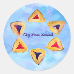 Adesivo Sky Blue Purim Hamantaschen