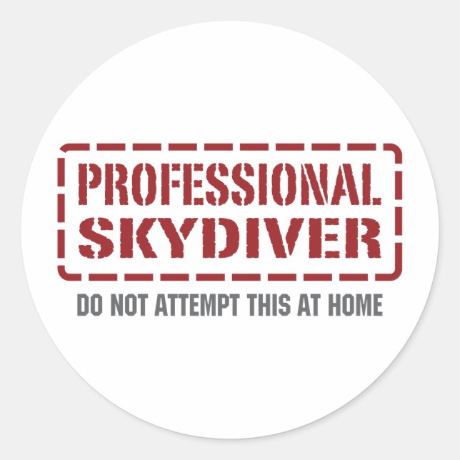 Adesivo Skydiver Profissional (Frente)