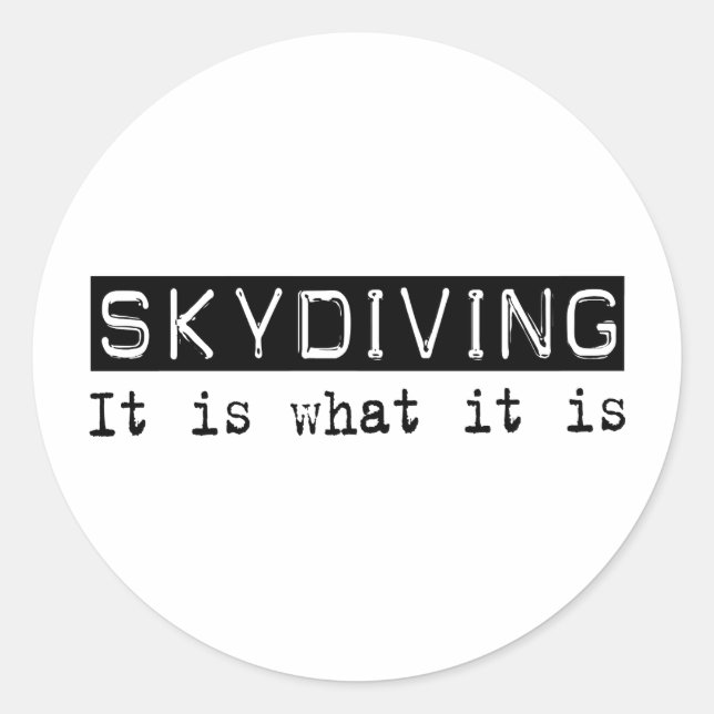 Adesivo Skydiving É (Frente)