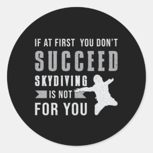 Adesivo Skydiving Skydiver Jump Parachuting Engraçado Pre