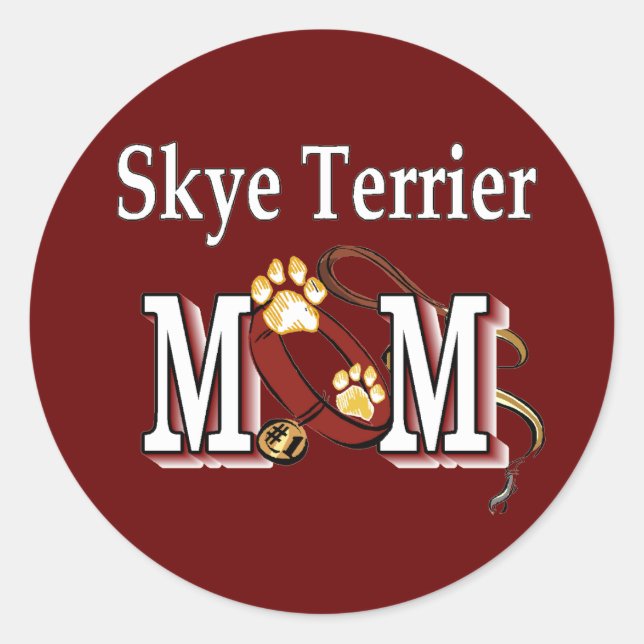 Adesivo Skye Terrier MOM Gifts (Frente)