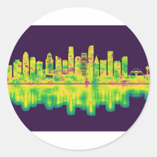 Adesivo Skyline da Califórnia em Los Angeles