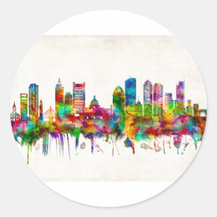 Adesivo Skyline de Boston Massachusetts