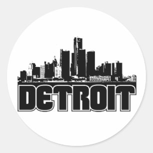 Adesivo Skyline de Detroit