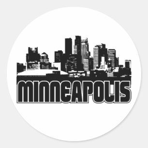 Adesivo Skyline de Minneapolis