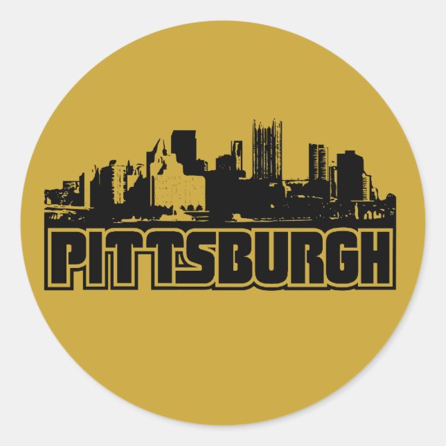 Adesivo Skyline de Pittsburgh (Frente)