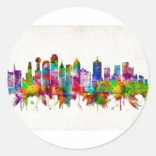 Adesivo Skyline do Texas
