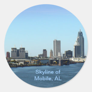 Adesivo Skyline of Mobile, AL