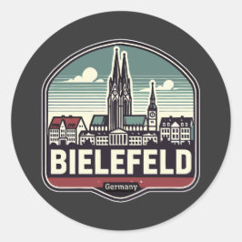 Adesivo Skyline Retro Bielefeld