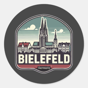 Adesivo Skyline Retro Bielefeld