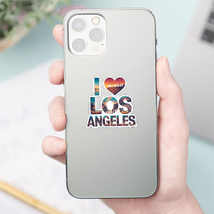 Adesivo Skyline Sunset e Tipografia de Hollywood em Los An