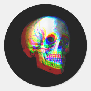 Adesivo Skype Trippy Vaporwave Halloween Techno Rave Edm M