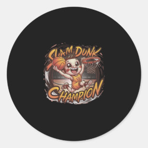 Adesivo Slam Dunk Campeão de Basquete