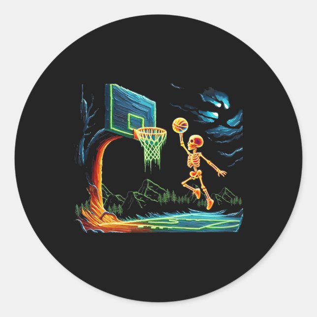 Adesivo Slam Dunk Hoop Halloween Men Fans (Frente)