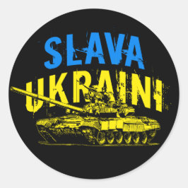 Adesivo Slava Ucraniano С л в а У к р а ї н caixa de bande